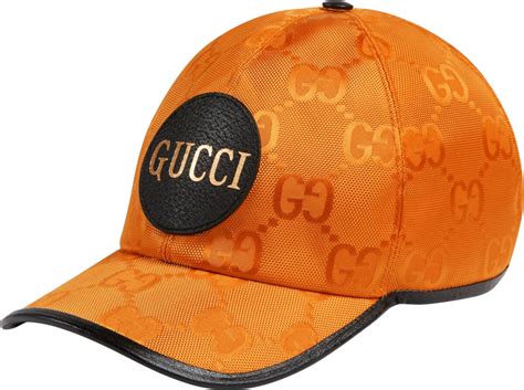 gucci hat orange|gucci fitted hat.